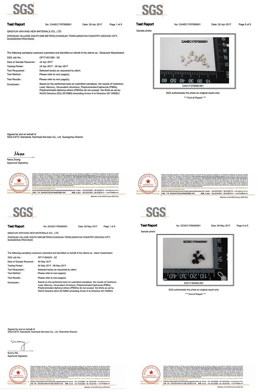 CaO desiccant masterbatch 